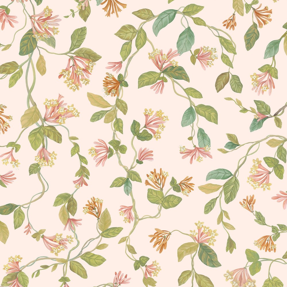 Flora Wallpaper 124/3016 by Cole & Son in Tangerine Olive Blush